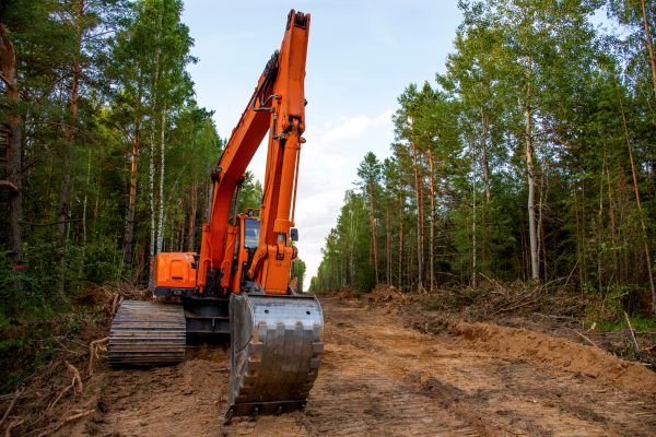Backhoe Land Clearing in Fresno